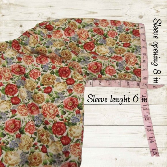 Handmade set of two womens tops size L short sleeve multiclor - Picture 13 of 13